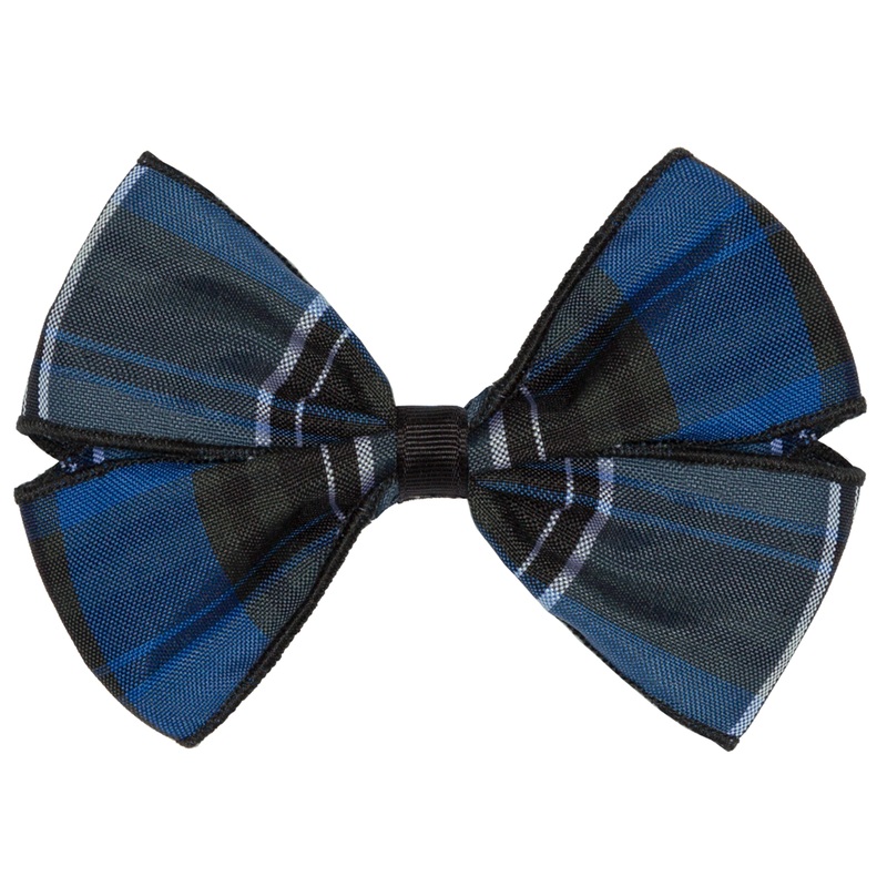 Clip Hair Bow|535 – OO Plaid