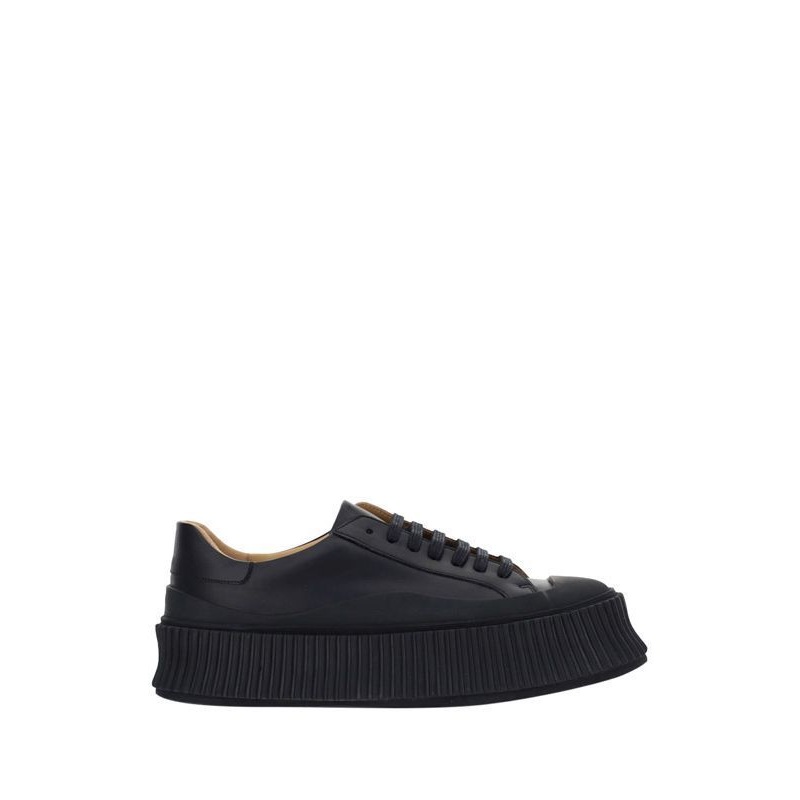 Black Platform Leather
  Sneakers