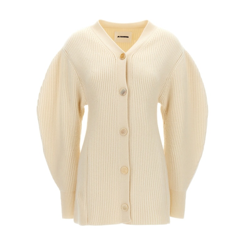 Puff Sleeve Rib Cardigan|DE 36|DE 38|DE 40