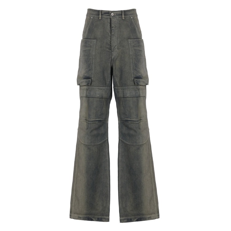 Rick Owens Grey Denim Pants|31|32