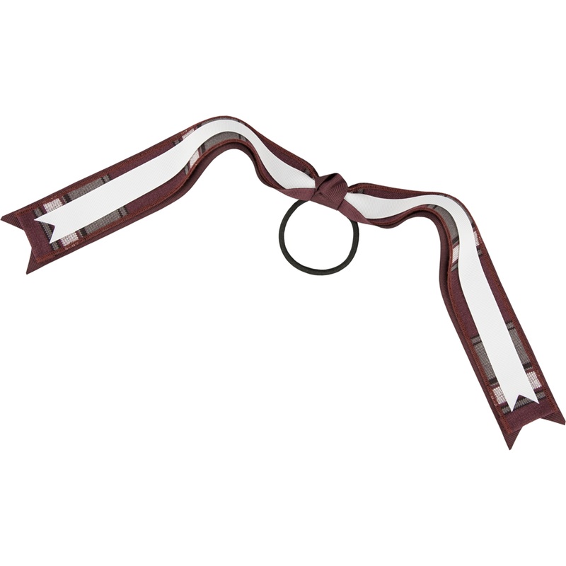 Streamer Hair Bow|248 – Bordeaux Plaid