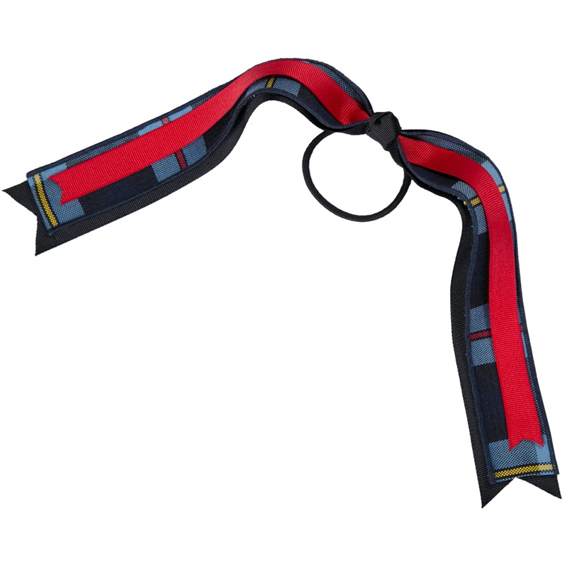 Streamer Hair Bow|290 – Garfield Plaid