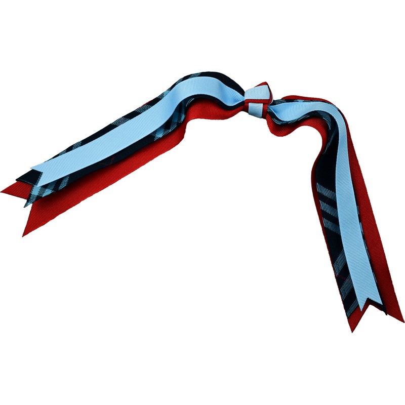 Streamer Hair Bow|568 – Cambridge Plaid