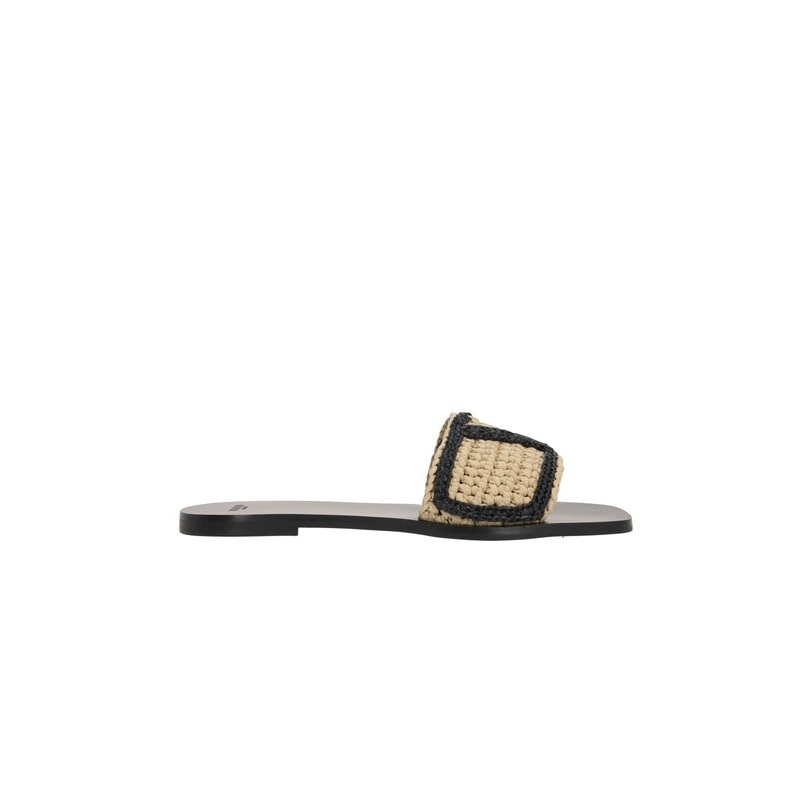 Valentino Beige Slides|36|37|38|40|36.5|37.5|38.5