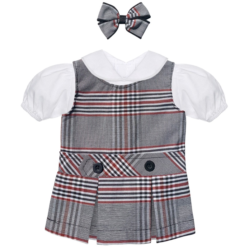 Jumper Dress Doll Outfit|208 – Baldwin Plaid