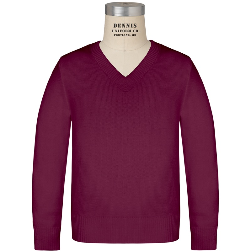 V-Neck Pullover Sweater|130 – Wine|Youth – YM Youth Size 10|Youth – YL Youth Size 12|Youth – YXL Youth Size 14-16|Adult Unisex – AS Adult|Adult Unisex – AM Adult|Adult Unisex – AL Adult|Adult Unisex – AXL Adult|Adult Unisex – A2XL Adult|Adult Unisex – A3X