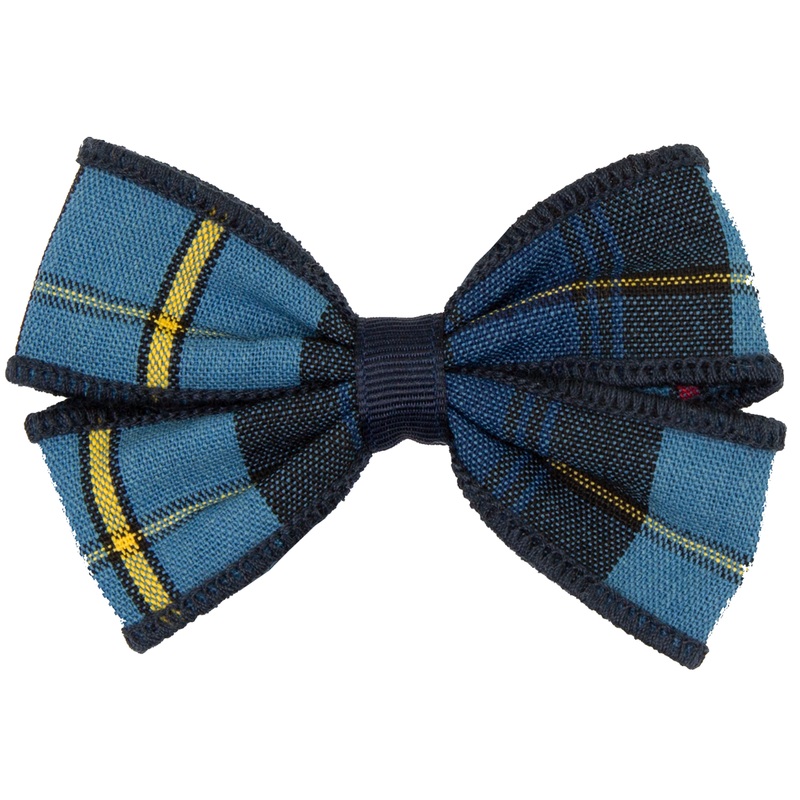 Alligator Clip Hair Bow|290 – Garfield Plaid