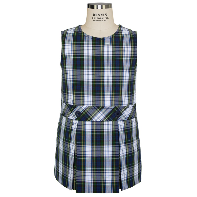 Drop Waist Pleated Jumper|182 – Belmont Plaid|Youth – G3 Girls  Size 3|Youth – G4 Girls  Size 4|Youth – G5 Girls  Size 5|Youth – G6 Girls  Size 6|Youth – G6X Girls  Size 6X|Youth – G7 Girls  Size 7|Youth – G8 Girls  Size 8|Youth – G10 Girls  Size 10|Youth