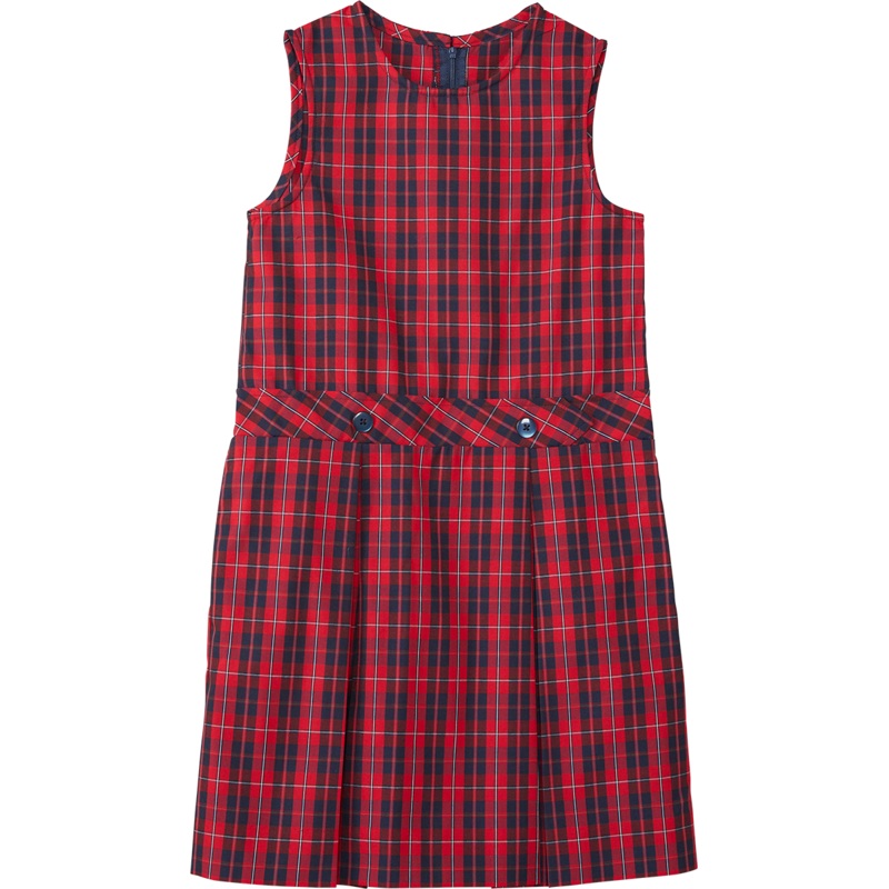 Drop Waist Pleated Jumper|486 – 65 Plaid|Youth – G3 Girls  Size 3|Youth – G4 Girls  Size 4|Youth – G5 Girls  Size 5|Youth – G6 Girls  Size 6|Youth – G6X Girls  Size 6X|Youth – G7 Girls  Size 7|Youth – G8 Girls  Size 8|Youth – G10 Girls  Size 10|Youth – G1