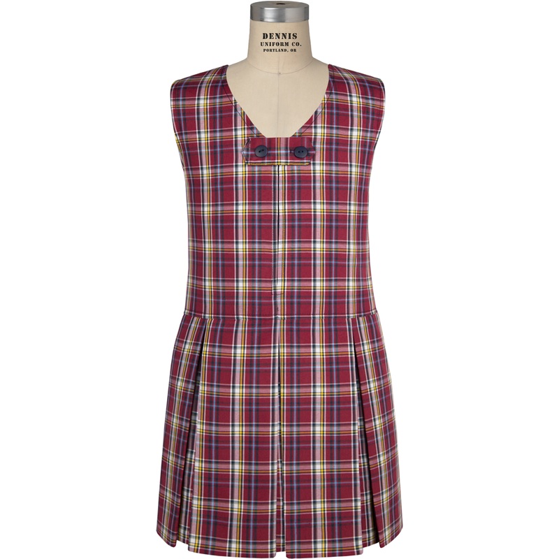 Zip-Front Jumper|577 – Stratford Plaid|Toddler – G2 Girls  Size 2|Youth – G3 Girls  Size 3|Youth – G4 Girls  Size 4|Youth – G5 Girls  Size 5|Youth – G6 Girls  Size 6|Youth – G7 Girls  Size 7|Youth – G8 Girls  Size 8|Youth – G10 Girls  Size 10|Youth – G12