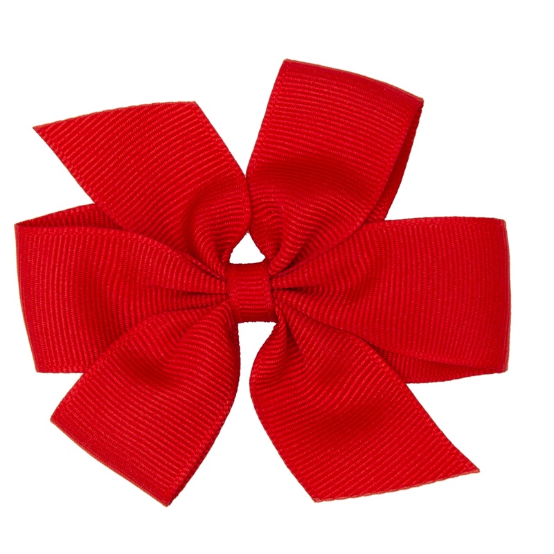 Color Clip Hair Bow|095 – Red