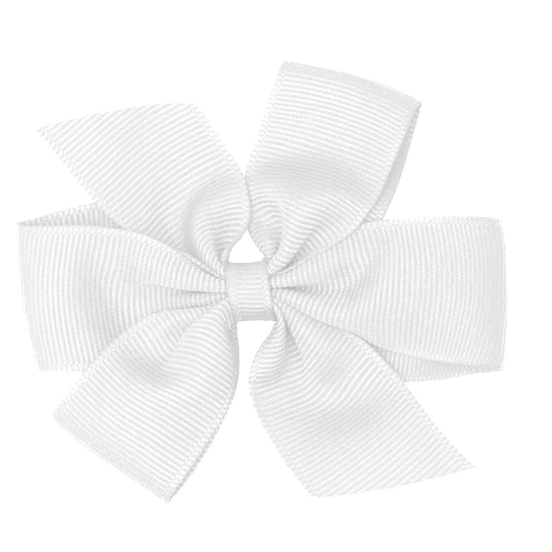 Color Clip Hair Bow|119 – White