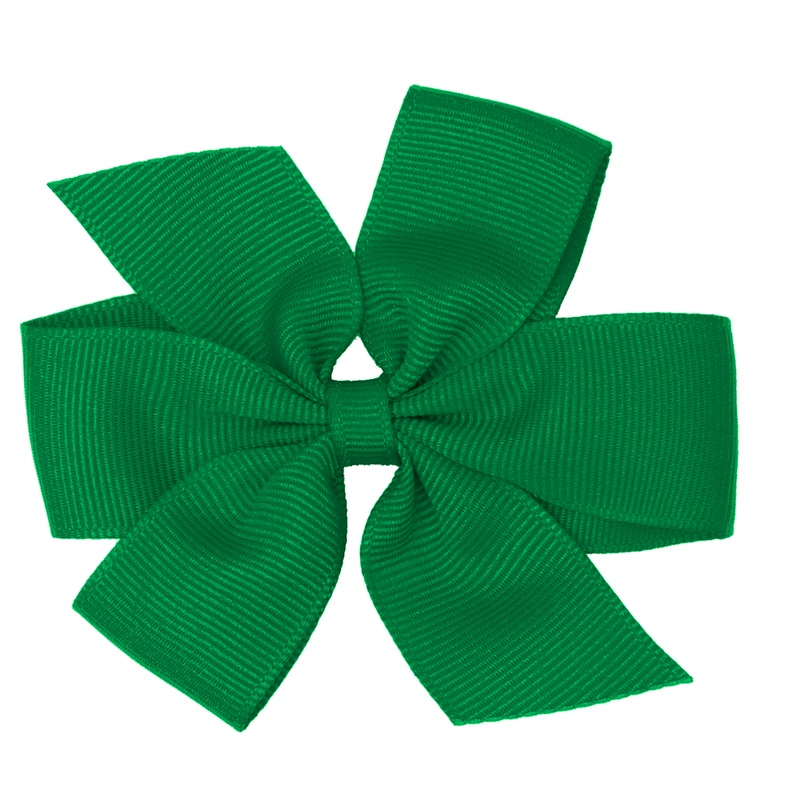 Color Clip Hair Bow|136 – Green
