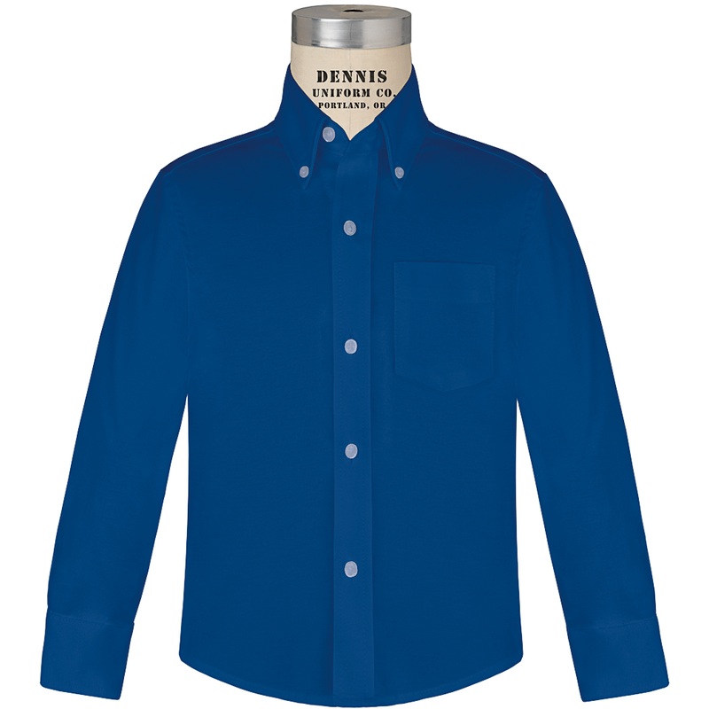 Long Sleeve Oxford Shirt|866 – French Blue|Adult Unisex – AS Adult|Adult Unisex – AM Adult|Adult Unisex – AL Adult|Adult Unisex – AXL Adult|Adult Unisex – A2XL Adult|Adult Unisex – A3XL Adult|1EC