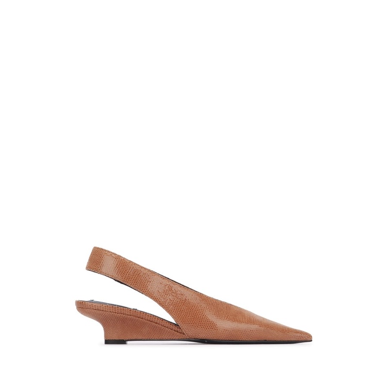 Toteme Brown Slingback Heels|IT 36
