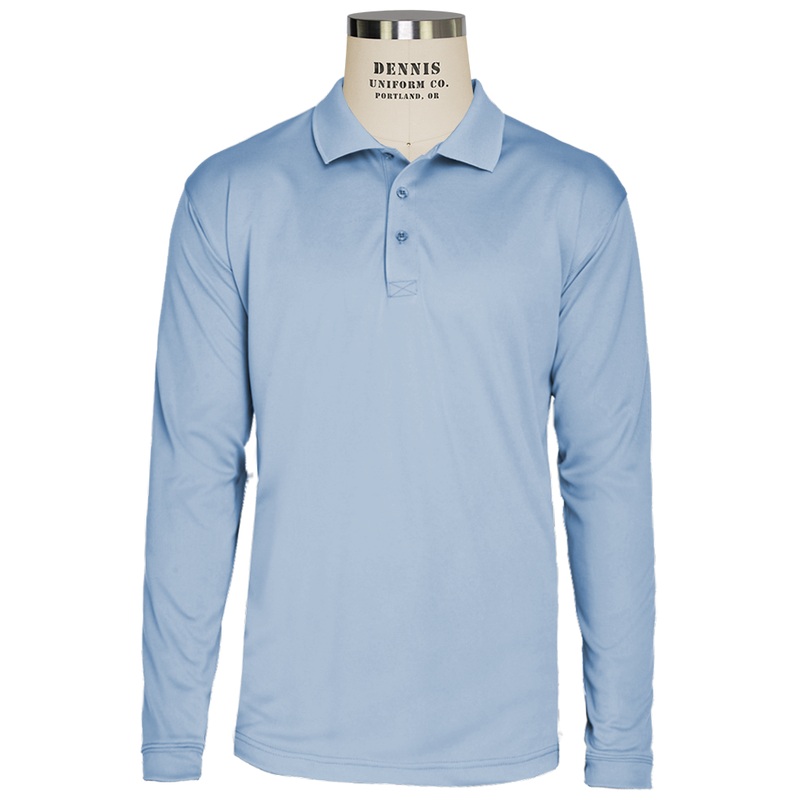 Long Sleeve Performance Polo|055 – Light Blue|Adult Unisex – AS Adult|Adult Unisex – AM Adult|Adult Unisex – AL Adult|Adult Unisex – AXL Adult|Adult Unisex – A2XL Adult|EYU