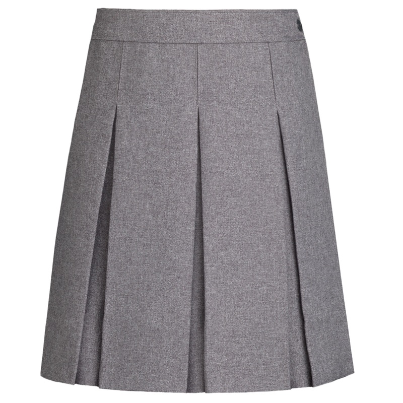 Hipstitched Box Pleat Skirt|045 – Heather Grey|Youth – G3 Girls  Size 3|Youth – G4 Girls  Size 4|Youth – G5 Girls  Size 5|Youth – G6 Girls  Size 6|Youth – G7 Girls  Size 7|Youth – G8 Girls  Size 8|Youth – G10 Girls  Size 10|Youth – G12 Girls  Size 12|Yout