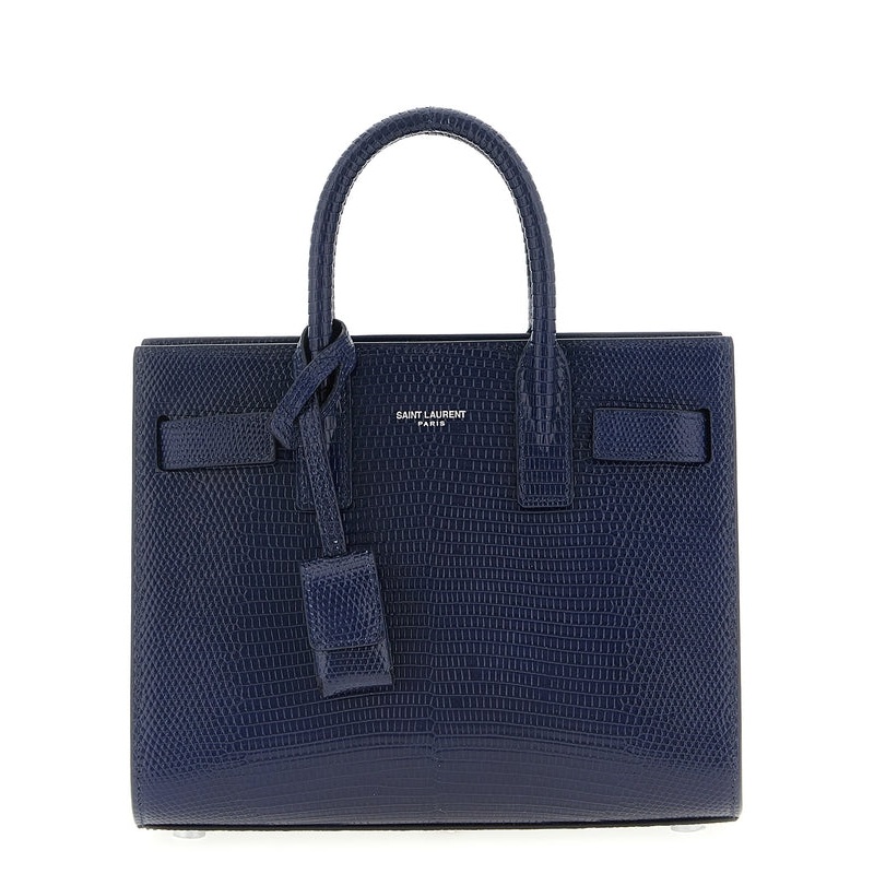 Saint Laurent Navy Tote Bags|OS