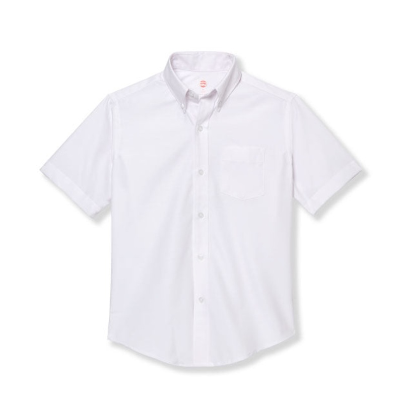 Short Sleeve Oxford Shirt|119 – White|Youth – YXS Youth Size 5-6|Youth – YS Youth Size 7-8|Youth – YM Youth Size 10|Youth – YL Youth Size 12|Youth – YXL Youth Size 14-16|Adult Unisex – AS Adult|Adult Unisex – AM Adult|Adult Unisex – AL Adult|Adult Unisex