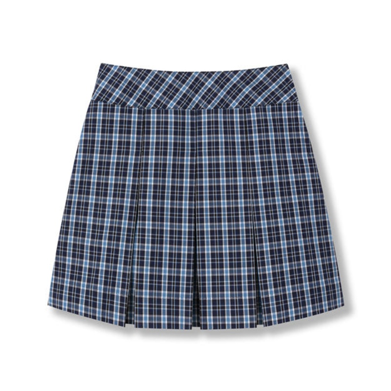 Six-Pleat Skirt|605 – Navy-White-Lt. Blue Plaid|Youth – G3 Girls  Size 3|Youth – G4 Girls  Size 4|Youth – G5 Girls  Size 5|Youth – G6 Girls  Size 6|Youth – G7 Girls  Size 7|Youth – G8 Girls  Size 8|Youth – G10 Girls  Size 10|Youth – G12 Girls  Size 12|You