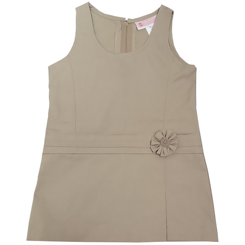 Drop Waist Jumper with Rosette