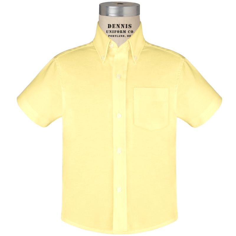 Short Sleeve Oxford Shirt|121 – Yellow|Size Range – 4|Size Range – 5|Size Range – 6|Size Range – 7|Size Range – 8|Size Range – 10|Size Range – 12|Size Range – 14|Size Range – 16|Size Range – 18|Size Range – 20|Adult Unisex – AS Adult|Adult Unisex – AM Adu
