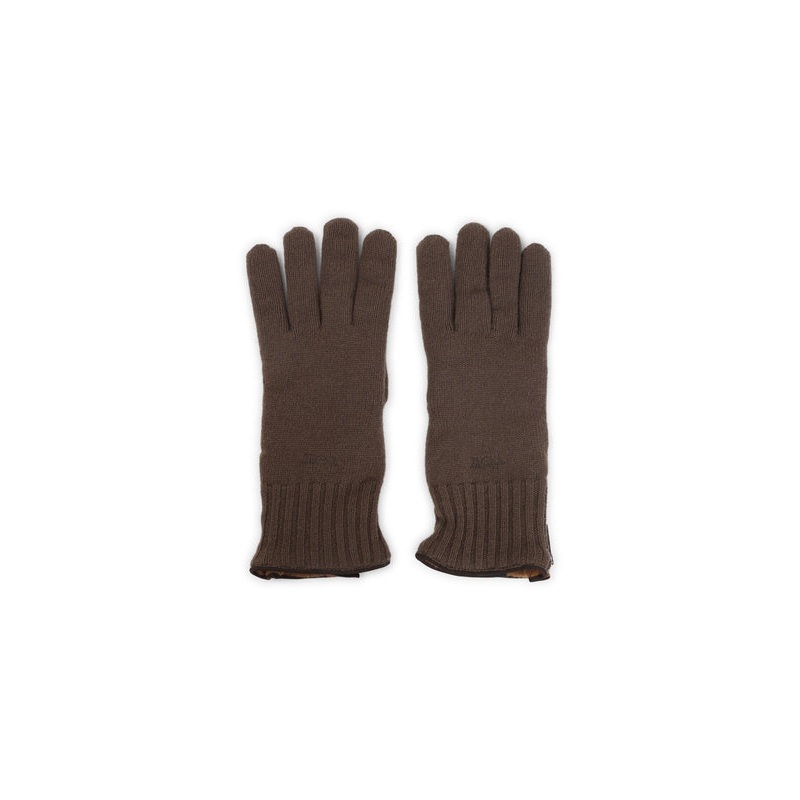 Z Zegna Brown Wool Gloves|STAND L|STAND XL
