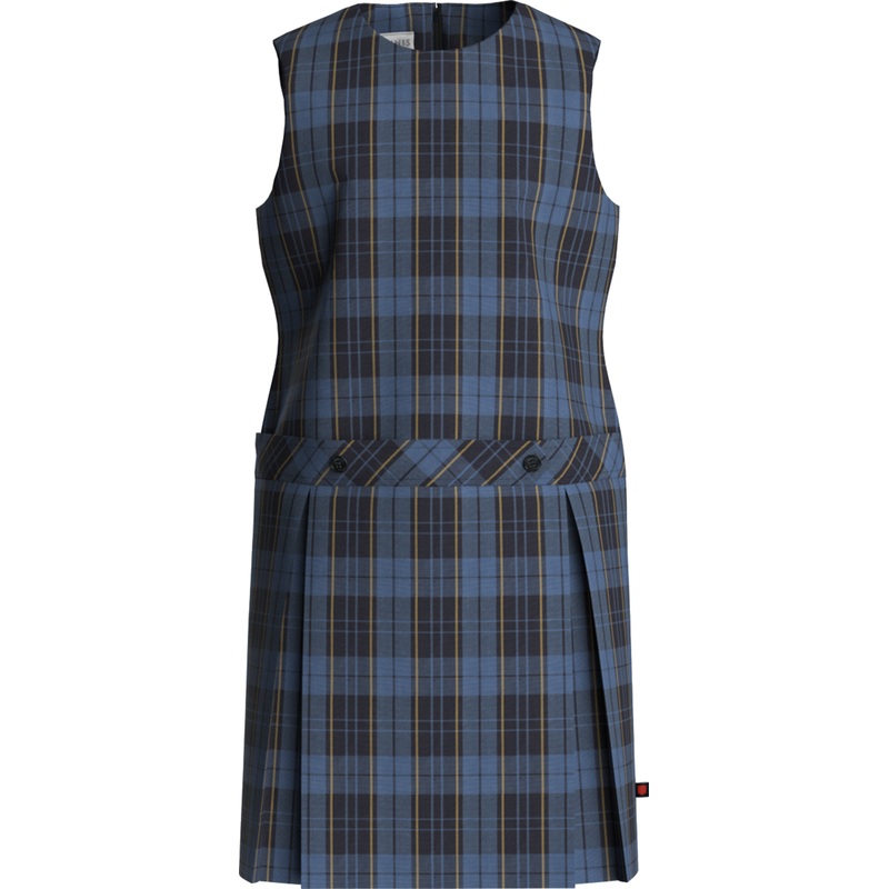 Jewel Neck Drop Waist Jumper|522 – Palisades Plaid|Youth – G3 Girls  Size 3|Youth – G4 Girls  Size 4|Youth – G5 Girls  Size 5|Youth – G6 Girls  Size 6|Youth – G7 Girls  Size 7|Youth – G8 Girls  Size 8|Youth – G10 Girls  Size 10|Youth – G12 Girls  Size 12|