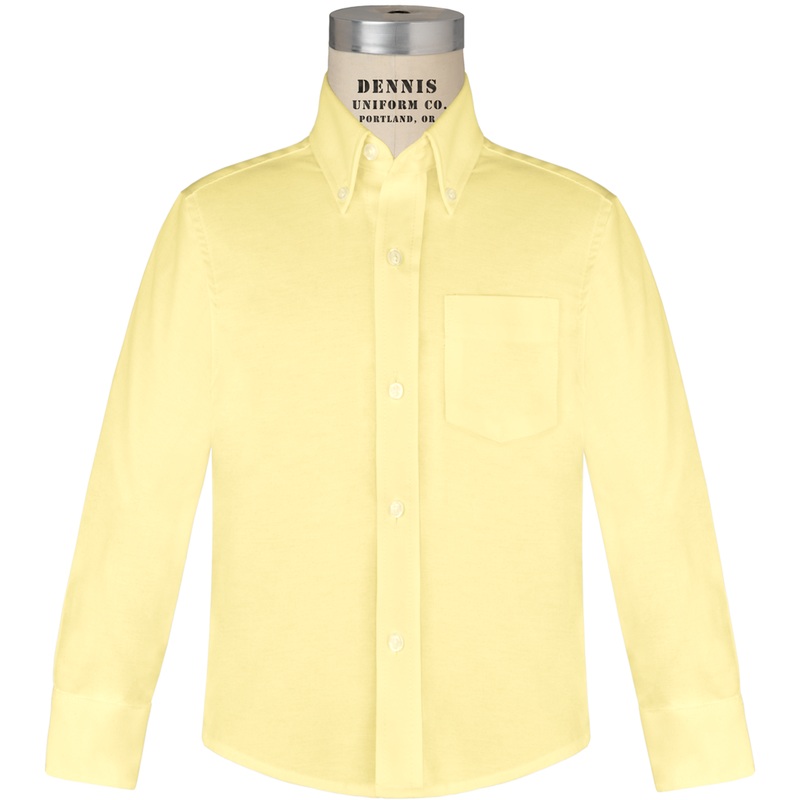 Long Sleeve Oxford Shirt|121 – Yellow|Size Range – 4|Size Range – 6|Size Range – 8|Size Range – 10|Size Range – 12|Size Range – 14|Size Range – 16|Size Range – 18|Size Range – 20|Adult Unisex – AS Adult|Adult Unisex – AM Adult|Adult Unisex – AL Adult|Adul