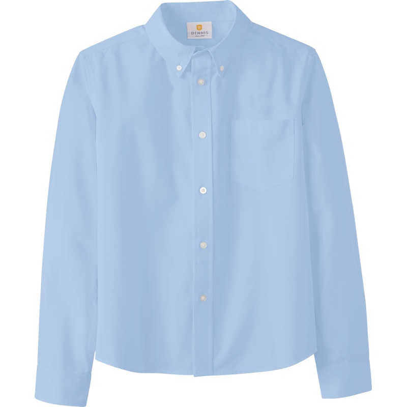 Long Sleeve Oxford Shirt|231 – Sky Blue|Size Range – 2|Size Range – 3|Size Range – 4|Size Range – 5|Size Range – 6|Size Range – 7|Size Range – 8|Size Range – 10|Size Range – 12|Size Range – 14|Size Range – 16|Size Range – 18|Size Range – 20|Adult Unisex –