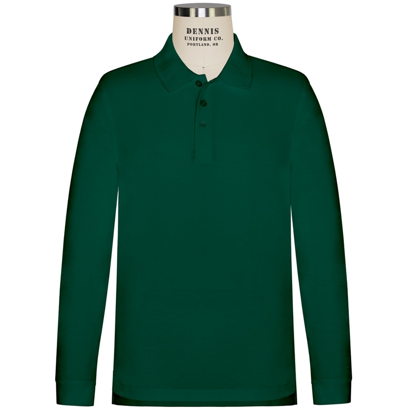 Long Sleeve Piqu Polo|036 – Hunter Green|Toddler – TD2 Toddler 2 – Youth 3XS|Toddler – TD3 Toddler 3 Youth 2XS|Toddler – TD4 Toddler 4|Youth – YXS Youth Size 5-6|Youth – YS Youth Size 7-8|Youth – YM Youth Size 10|Youth – YL Youth Size 12|Youth – YXL You