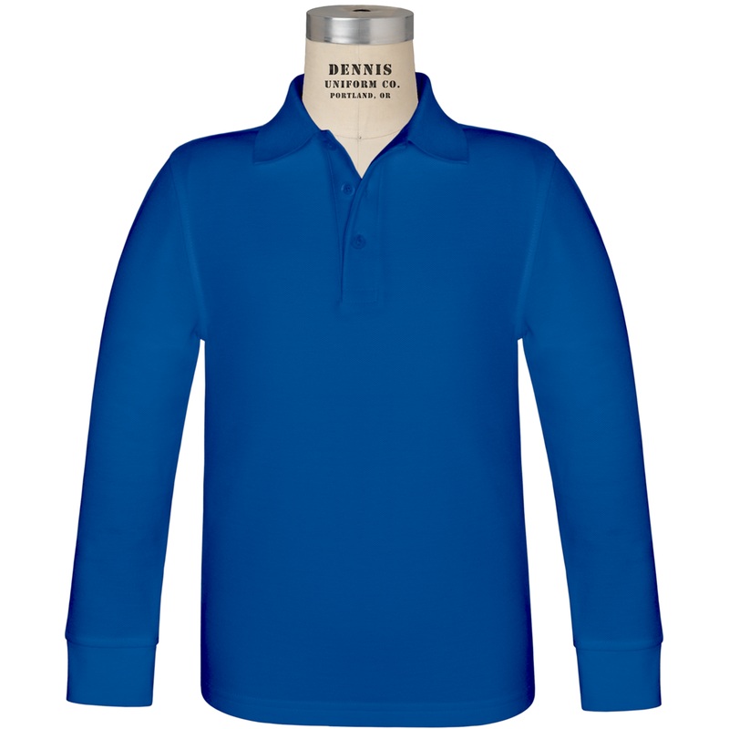Long Sleeve Piqu Polo|103 – Royal|Toddler – TD3 Toddler 3 Youth 2XS|Toddler – TD4 Toddler 4|Youth – YXS Youth Size 5-6|Youth – YS Youth Size 7-8|Youth – YM Youth Size 10|Youth – YL Youth Size 12|Youth – YXL Youth Size 14-16|Adult Unisex – AS Adult|Adult