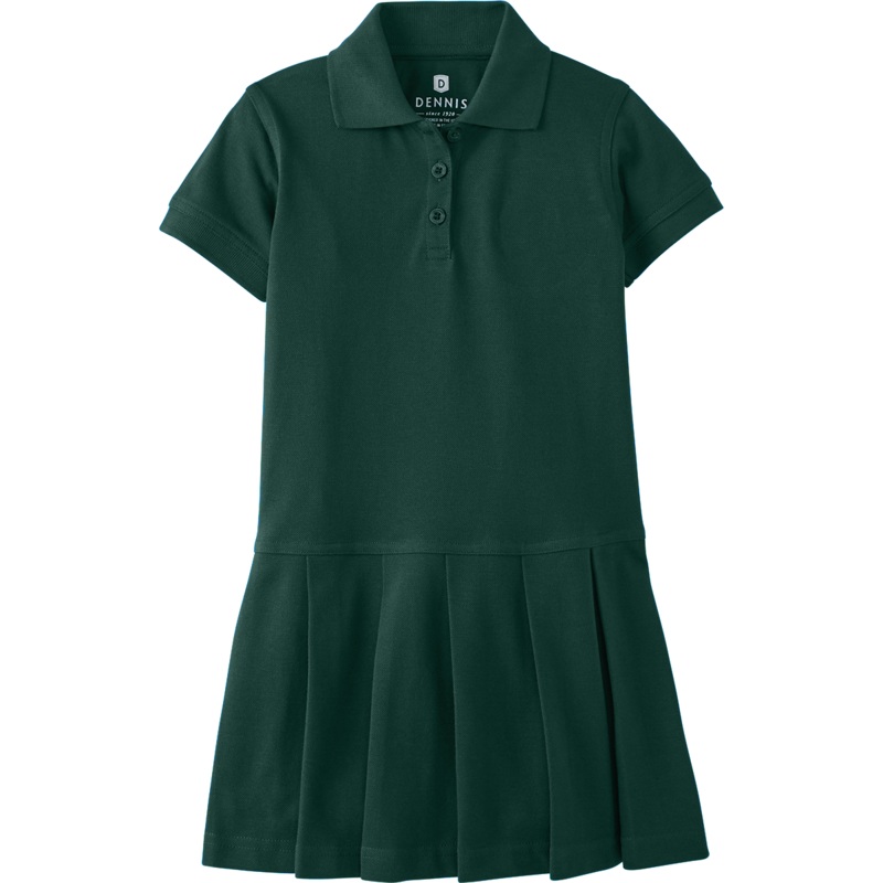 Pleated Piqu Polo Dress|229 – Juniper|Toddler – TD2 Toddler 2 – Youth 3XS|Toddler – TD3 Toddler 3 Youth 2XS|Toddler – TD4 Toddler 4|Youth – YXS Youth Size 5-6|Youth – YS Youth Size 7-8|Youth – YM Youth Size 10|Youth – YL Youth Size 12|Youth – YXL Youth