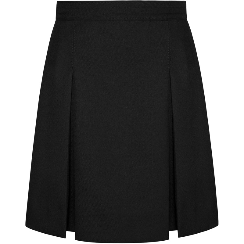 Stitched-Down Kick Pleat Skirt