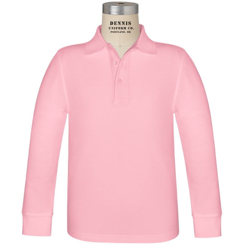 Long Sleeve Piqu Polo|085 – Pink|Toddler – TD2 Toddler 2 – Youth 3XS|Toddler – TD3 Toddler 3 Youth 2XS|Toddler – TD4 Toddler 4|Youth – YXS Youth Size 5-6|Youth – YS Youth Size 7-8|Youth – YM Youth Size 10|Youth – YL Youth Size 12|Youth – YXL Youth Size