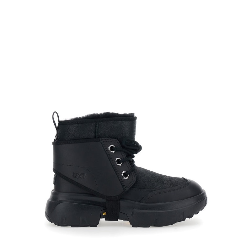Ugg Black Lace-Up Boots|IT 40|IT 41|IT 42|IT 43|IT 44|IT 45