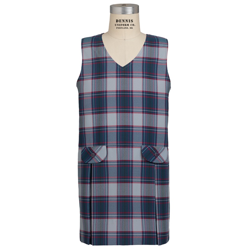 V-Neck Drop Waist Jumper|270 – Dunbar Plaid|Toddler – G2 Girls  Size 2|Youth – G3 Girls  Size 3|Youth – G4 Girls  Size 4|Youth – G5 Girls  Size 5|Youth – G6 Girls  Size 6|Youth – G7 Girls  Size 7|Youth – G8 Girls  Size 8|Youth – G10 Girls  Size 10|Youth –