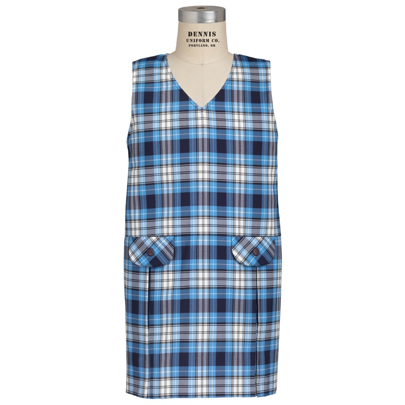 V-Neck Drop Waist Jumper|545 – RR Plaid|Youth – G3 Girls  Size 3|Youth – G4 Girls  Size 4|Youth – G5 Girls  Size 5|Youth – G6 Girls  Size 6|Youth – G7 Girls  Size 7|Youth – G8 Girls  Size 8|Youth – G10 Girls  Size 10|Youth – G12 Girls  Size 12|Youth – G14