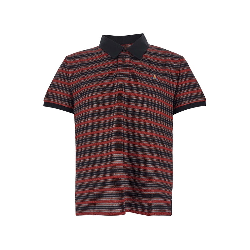 Vivienne Westwood Black Red Polo Shirts