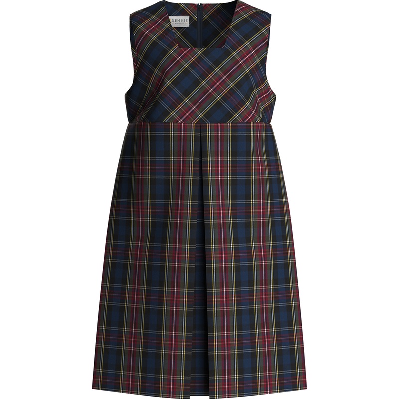 Empire Waist Jumper|606 – Alder Plaid|Youth – G3 Girls  Size 3|Youth – G4 Girls  Size 4|Youth – G5 Girls  Size 5|Youth – G6 Girls  Size 6|Youth – G7 Girls  Size 7|Youth – G8 Girls  Size 8|Youth – G10 Girls  Size 10|Youth – G12 Girls  Size 12|Youth – G14 G