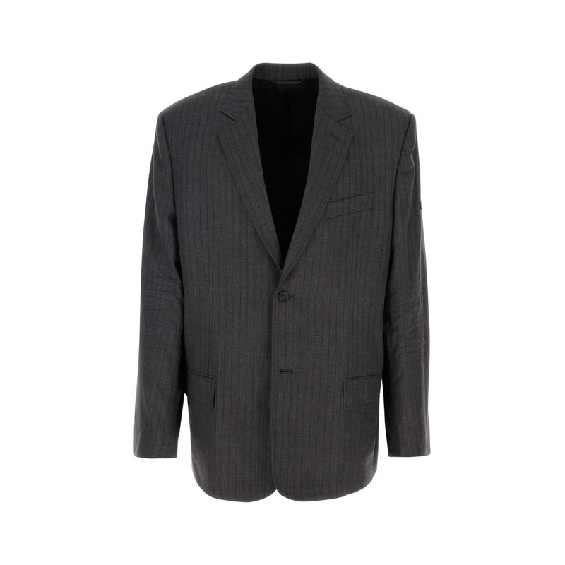 Stripe Wool Tailored Jacket|IT 46