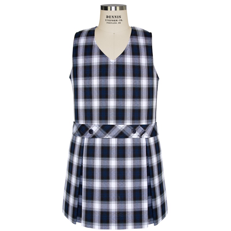 V-Neck Drop Waist Jumper|150 – AA Plaid|Youth – G3 Girls  Size 3|Youth – G4 Girls  Size 4|Youth – G5 Girls  Size 5|Youth – G6 Girls  Size 6|Youth – G7 Girls  Size 7|Youth – G8 Girls  Size 8|Youth – G10 Girls  Size 10|Youth – G12 Girls  Size 12|Youth – G14