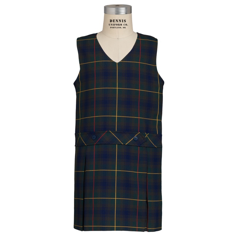 V-Neck Drop Waist Jumper|180 – Belair Plaid|Toddler – G2 Girls  Size 2|Youth – G3 Girls  Size 3|Youth – G4 Girls  Size 4|Youth – G5 Girls  Size 5|Youth – G6 Girls  Size 6|Youth – G7 Girls  Size 7|Youth – G8 Girls  Size 8|Youth – G10 Girls  Size 10|Youth –