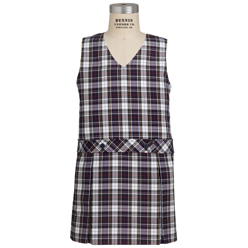 V-Neck Drop Waist Jumper|455 – Marymount Plaid|Toddler – G2 Girls  Size 2|Youth – G3 Girls  Size 3|Youth – G4 Girls  Size 4|Youth – G5 Girls  Size 5|Youth – G6 Girls  Size 6|Youth – G7 Girls  Size 7|Youth – G8 Girls  Size 8|Youth – G10 Girls  Size 10|Yout