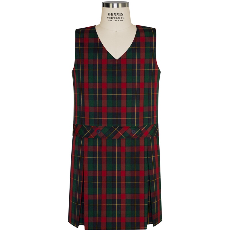 V-Neck Drop Waist Jumper|465 – McClean Plaid|Toddler – G2 Girls  Size 2|Youth – G3 Girls  Size 3|Youth – G4 Girls  Size 4|Youth – G5 Girls  Size 5|Youth – G6 Girls  Size 6|Youth – G7 Girls  Size 7|Youth – G8 Girls  Size 8|Youth – G10 Girls  Size 10|Youth