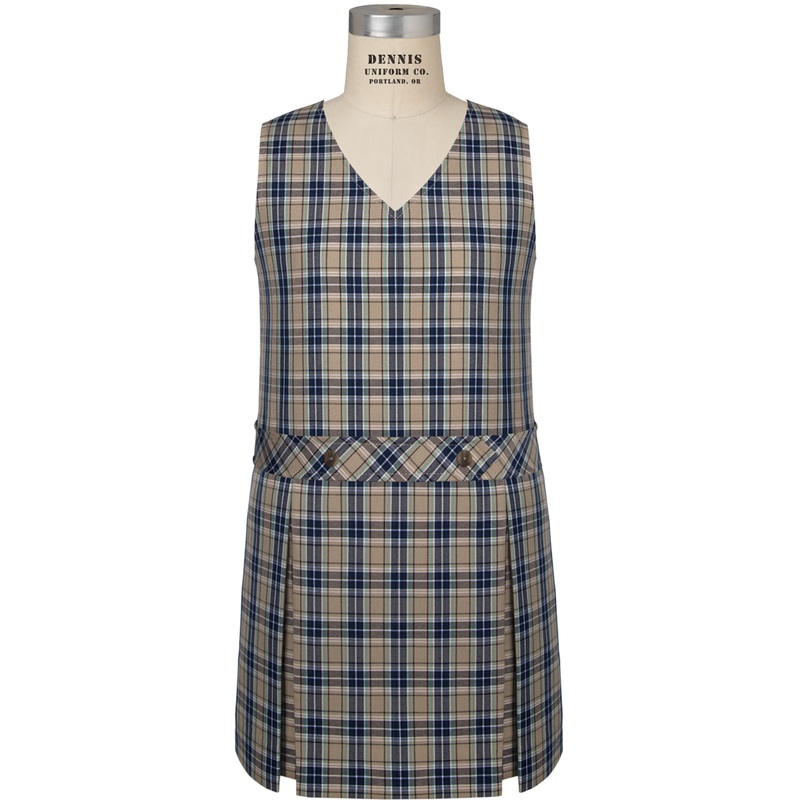V-Neck Drop Waist Jumper|533 – Percival Plaid|Youth – G3 Girls  Size 3|Youth – G4 Girls  Size 4|Youth – G5 Girls  Size 5|Youth – G6 Girls  Size 6|Youth – G7 Girls  Size 7|Youth – G8 Girls  Size 8|Youth – G10 Girls  Size 10|Youth – G12 Girls  Size 12|Youth