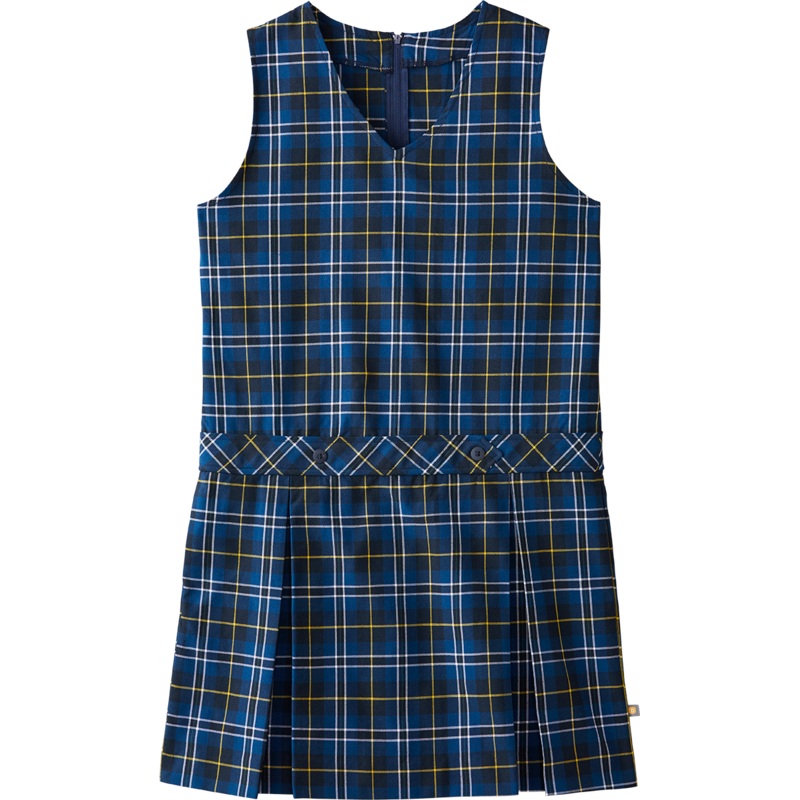 V-Neck Drop Waist Jumper|707 – Valor Plaid|Youth – G3 Girls  Size 3|Youth – G4 Girls  Size 4|Youth – G5 Girls  Size 5|Youth – G6 Girls  Size 6|Youth – G7 Girls  Size 7|Youth – G8 Girls  Size 8|Youth – G10 Girls  Size 10|Youth – G12 Girls  Size 12|Youth –