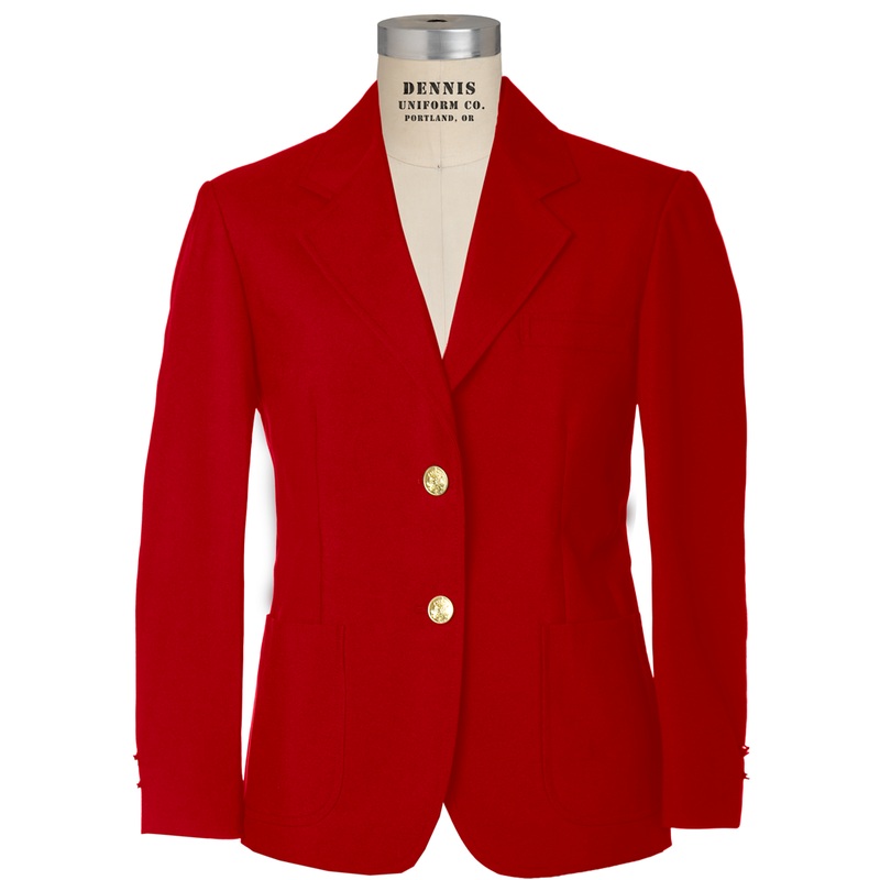 Girls’ Gabardine Blazer|095 – Red|Youth – G4 Girls  Size 4|Youth – G6 Girls  Size 6|Youth – G8 Girls  Size 8|Youth – G10 Girls  Size 10|Youth – G12 Girls  Size 12|Youth – G14 Girls  Size 14|Youth – G16 Girls  Size 16|Youth – G18 Girls  Size 18|Juniors – J
