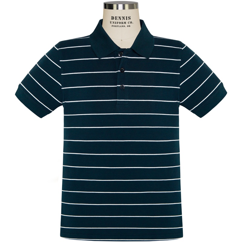 Short Sleeve Piqu Polo|890 – Navy with White Stripe|Youth – YXS Youth Size 5-6|Youth – YS Youth Size 7-8|Youth – YM Youth Size 10|Youth – YL Youth Size 12|Youth – YXL Youth Size 14-16|Adult Unisex – AS Adult|Adult Unisex – AM Adult|Adult Unisex – AL Adu