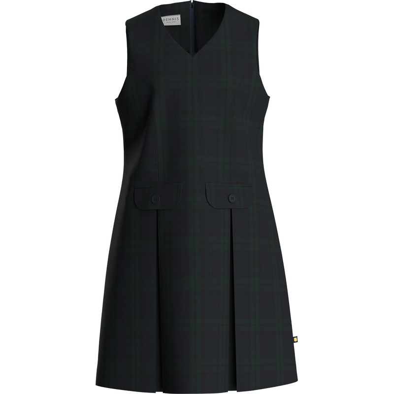 V-Neck Princess Cut Jumper|185 – Blackwatch Plaid|Toddler – G2 Girls  Size 2|Youth – G3 Girls  Size 3|Youth – G4 Girls  Size 4|Youth – G5 Girls  Size 5|Youth – G6 Girls  Size 6|Youth – G7 Girls  Size 7|Youth – G8 Girls  Size 8|Youth – G10 Girls  Size 10|Y